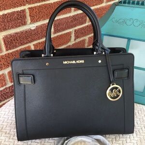 Michael kors leather satchel